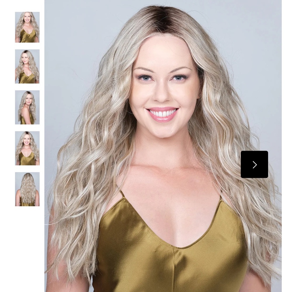 BELLE TRESS CHROME CAFE Elegant Blonde Wavy Wig NEW hard to find